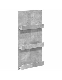 Scaffale per riviste Grigio cemento 51 x 11 x 102 cm 2