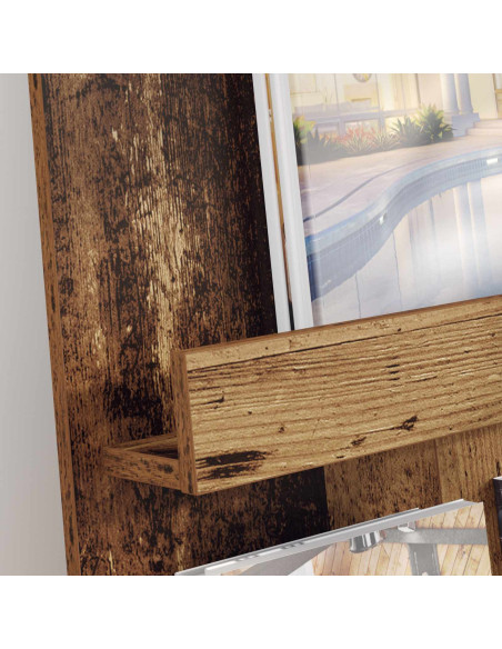 Scaffale per riviste Legno vecchio 51 x 11 x 102 cm