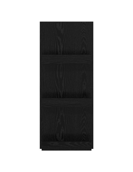 Scaffale per riviste Rovere Nero 43 x 11 x 102 cm