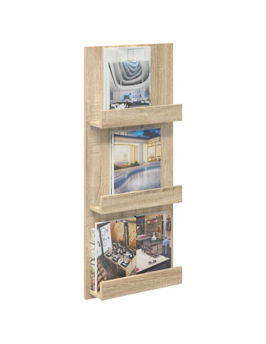 Scaffale per riviste Rovere Sonoma 43 x 11 x 102 cm