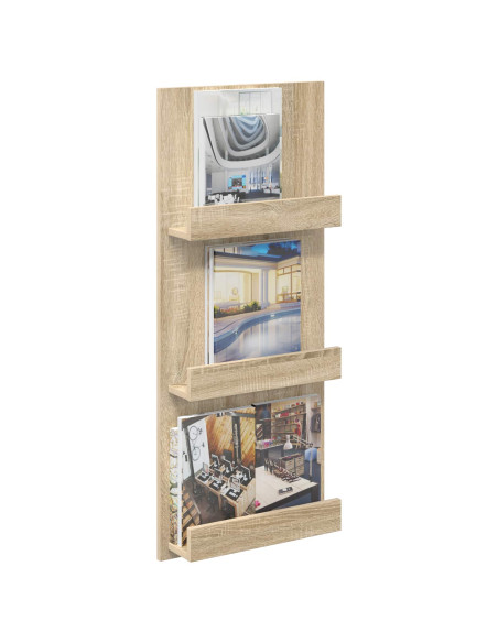 Scaffale per riviste Rovere Sonoma 43 x 11 x 102 cm