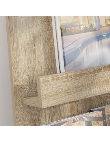 Scaffale per riviste Rovere Sonoma 43 x 11 x 102 cm