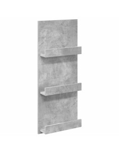 Scaffale per riviste Grigio cemento 43 x 11 x 102 cm 2