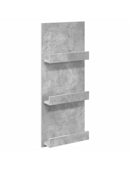Scaffale per riviste Grigio cemento 43 x 11 x 102 cm