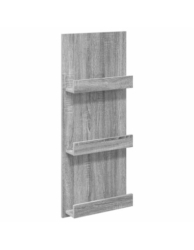 Scaffale per riviste Grigio Sonoma 43 x 11 x 102 cm