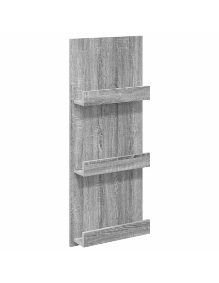 Scaffale per riviste Grigio Sonoma 43 x 11 x 102 cm