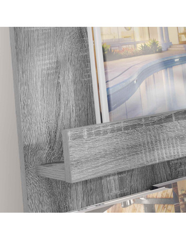 Scaffale per riviste Grigio Sonoma 43 x 11 x 102 cm