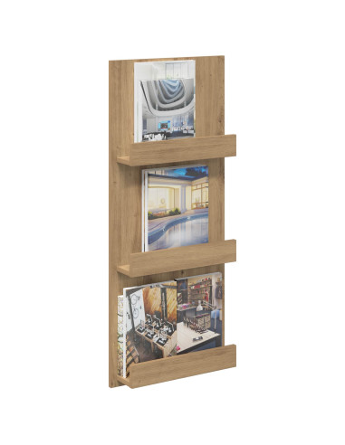 Scaffale per riviste Rovere artigianale 43 x 11 x 102 cm