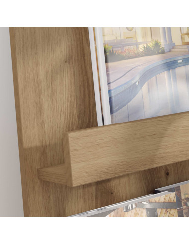 Scaffale per riviste Rovere artigianale 43 x 11 x 102 cm