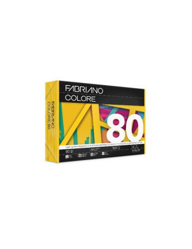 FABRIANO COLORE GIALLO A4 80G
