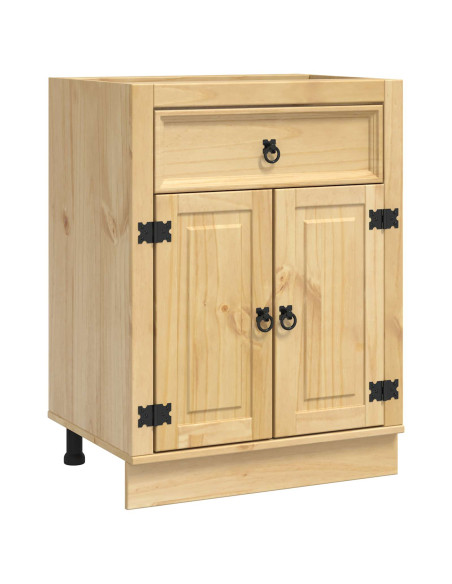 Armadietto con cassetto Miele 60 x 46 x 81,5 cm Pino massello