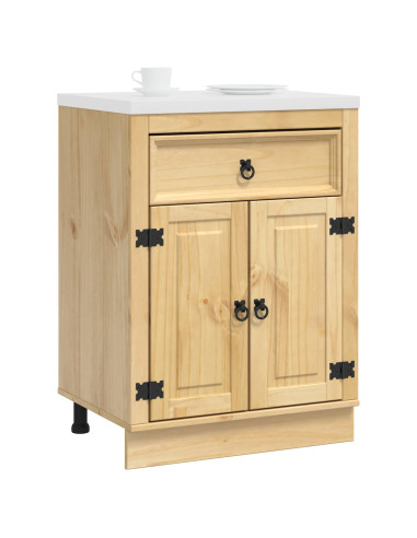 Armadietto con cassetto Miele 60 x 46 x 81,5 cm Pino massello