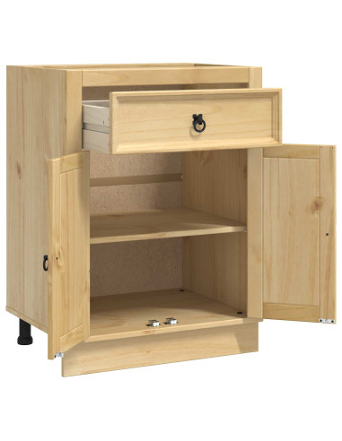 Armadietto con cassetto Miele 60 x 46 x 81,5 cm Pino massello