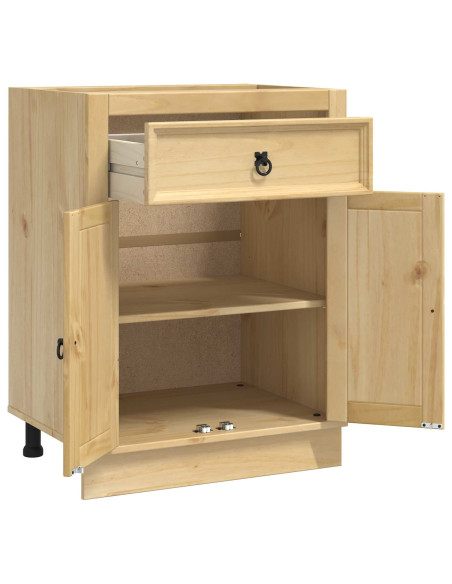 Armadietto con cassetto Miele 60 x 46 x 81,5 cm Pino massello