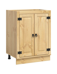 Armadietto con porta Miele 60 x 46 x 81,5 cm Pino massello 2
