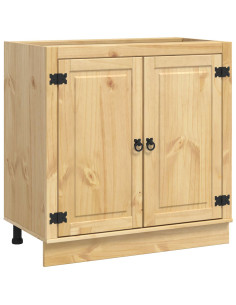 Armadietto con porta Miele 80 x 46 x 81,5 cm Pino massello 2