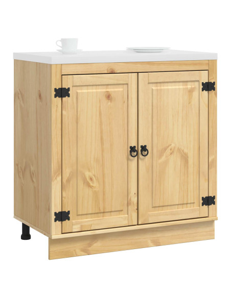 Armadietto con porta Miele 80 x 46 x 81,5 cm Pino massello