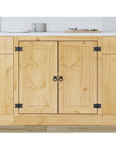 Armadietto con porta Miele 80 x 46 x 81,5 cm Pino massello