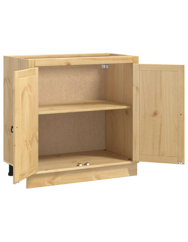 Armadietto con porta Miele 80 x 46 x 81,5 cm Pino massello