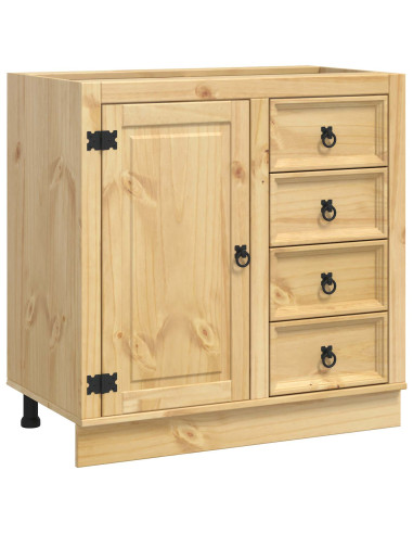 Armadietto con cassetto Miele 80 x 46 x 81 cm Pino massello
