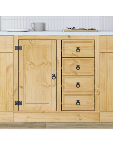 Armadietto con cassetto Miele 80 x 46 x 81 cm Pino massello