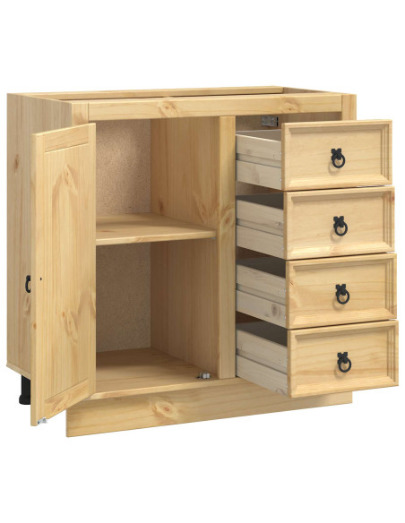 Armadietto con cassetto Miele 80 x 46 x 81 cm Pino massello