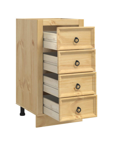 Armadietto con cassetto Miele 40 x 46 x 81 cm Pino massello