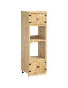 Armadietto con lo scaffale Miele 66 x 58 x 207 cm Pino massello 2