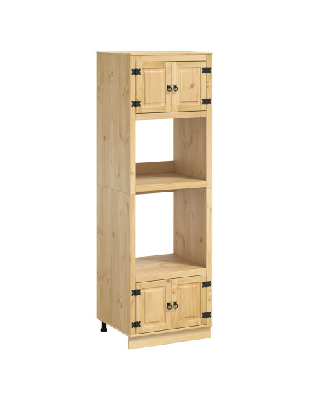 Armadietto con lo scaffale Miele 66 x 58 x 207 cm Pino massello
