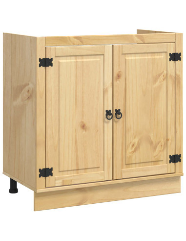 Armadietto con porta Miele 80 x 46 x 81,5 cm Pino massello