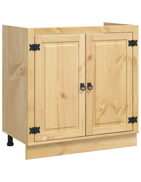 Armadietto con porta Miele 80 x 46 x 81,5 cm Pino massello