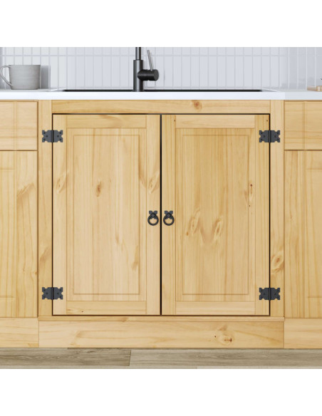 Armadietto con porta Miele 80 x 46 x 81,5 cm Pino massello