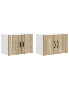 Armadi a pareti per cucina 2 pcs Rovere Sonoma 60 x 31 x 40 cm 2