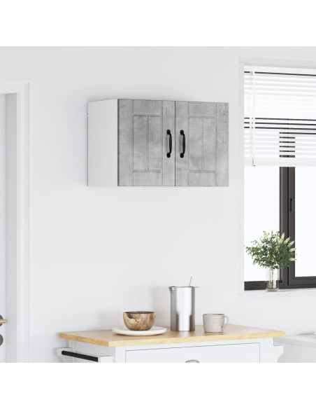 Pensile cucina Grigio cemento 60 x 31 x 40 cm Legno multistrato