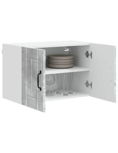 Armadi a pareti per cucina 2 pcs Grigio cemento 60 x 31 x 40 cm