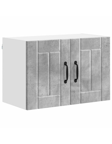 Armadi a pareti per cucina 2 pcs Grigio cemento 60 x 31 x 40 cm