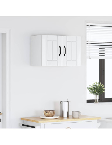 Pensile cucina Bianco Lucido 60 x 31 x 40 cm Legno multistrato