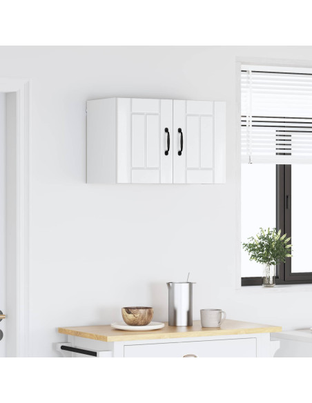 Pensile cucina Bianco Lucido 60 x 31 x 40 cm Legno multistrato
