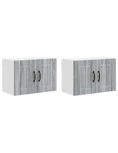 Armadi a pareti per cucina 2 pcs Grigio Sonoma 60 x 31 x 40 cm 2
