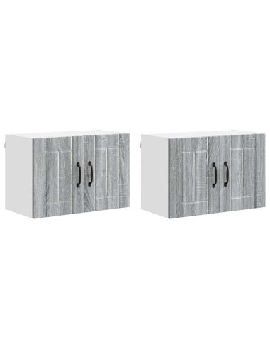 Armadi a pareti per cucina 2 pcs Grigio Sonoma 60 x 31 x 40 cm