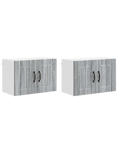 Armadi a pareti per cucina 2 pcs Grigio Sonoma 60 x 31 x 40 cm