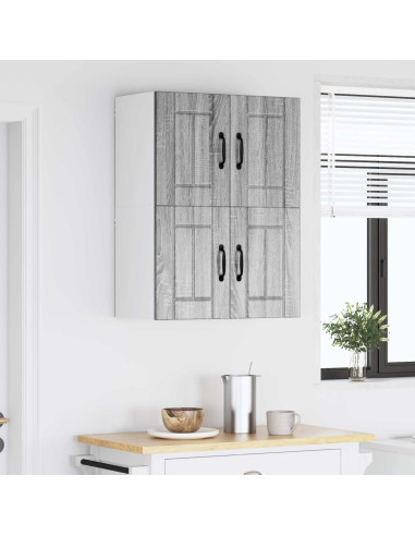 Armadi a pareti per cucina 2 pcs Grigio Sonoma 60 x 31 x 40 cm