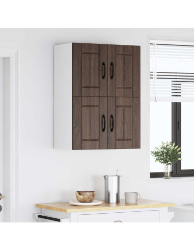 Armadi a pareti per cucina 2 pcs Rovere Marrone 60 x 31 x 40 cm