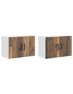 Armadi a pareti per cucina 2 pcs Legno vecchio 60 x 31 x 40 cm 2