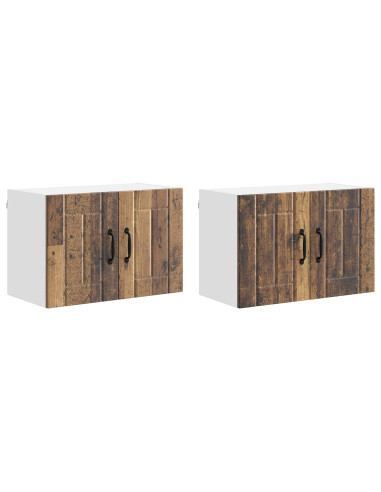 Armadi a pareti per cucina 2 pcs Legno vecchio 60 x 31 x 40 cm
