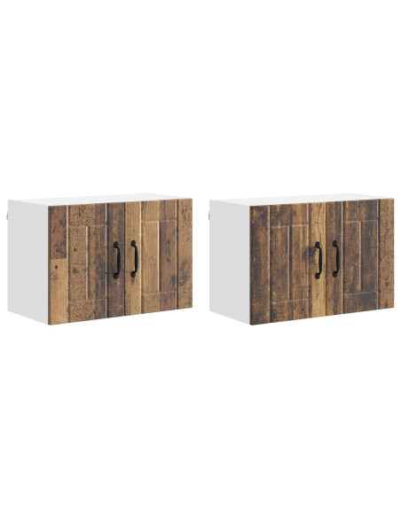 Armadi a pareti per cucina 2 pcs Legno vecchio 60 x 31 x 40 cm