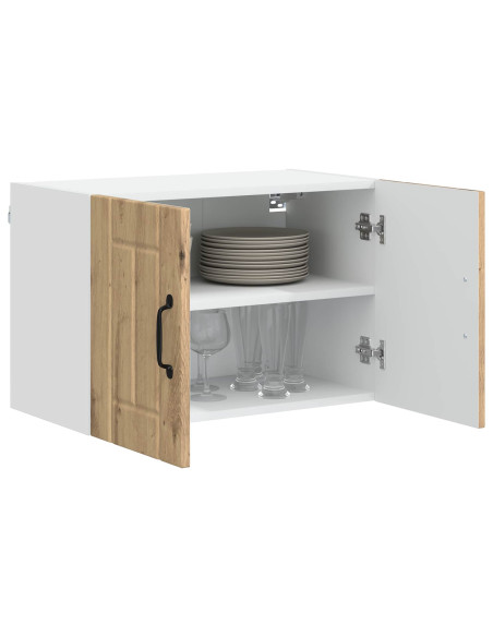 Armadi a pareti per cucina con porta 2 pcs Rovere artigianale