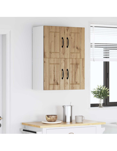 Armadi a pareti per cucina con porta 2 pcs Rovere artigianale