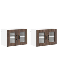 Armadi a pareti per cucina 2 pcs Rovere Marrone 60 x 31 x 40 cm 2