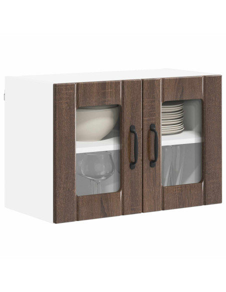 Armadi a pareti per cucina 2 pcs Rovere Marrone 60 x 31 x 40 cm
